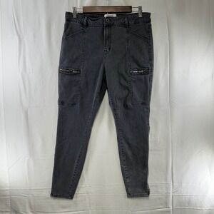 Pistola Cargo Jeans Womens 32 Grey Skinny Ankle Zip‎ P6952TLT-DEP